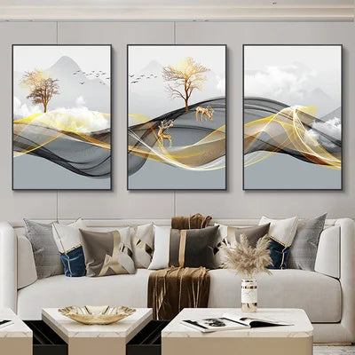 Peças de decoração de ambiente: Quadro de imagens contemporâneas