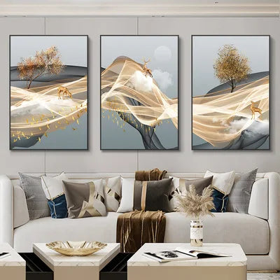 Peças de decoração de ambiente: Quadro de imagens contemporâneas