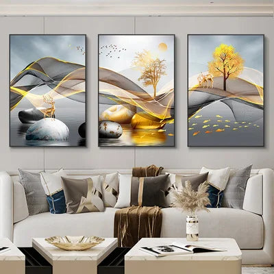 Peças de decoração de ambiente: Quadro de imagens contemporâneas